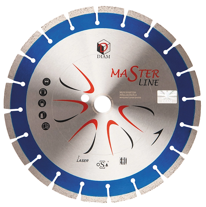 Алмазный диск Diam Железобетон MasterLine 500/90(50) мм