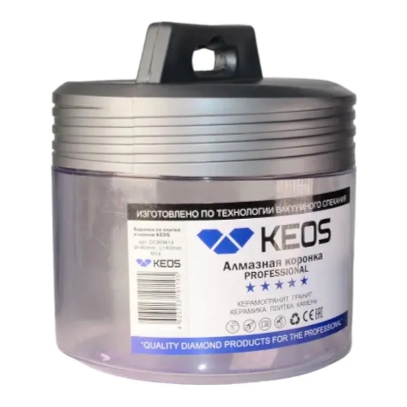 Алмазная коронка по керамограниту KEOS PRO 80 мм M14