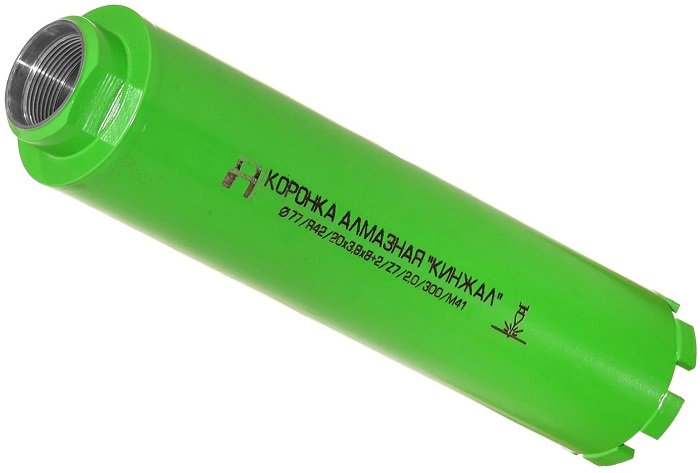 Алмазная коронка Alaton Кинжал D 77 L 300