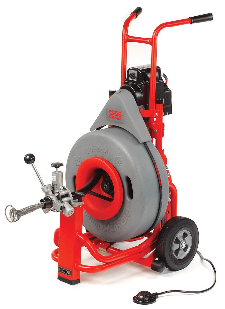 Прочистная машина Ridgid K-7500 с T-458