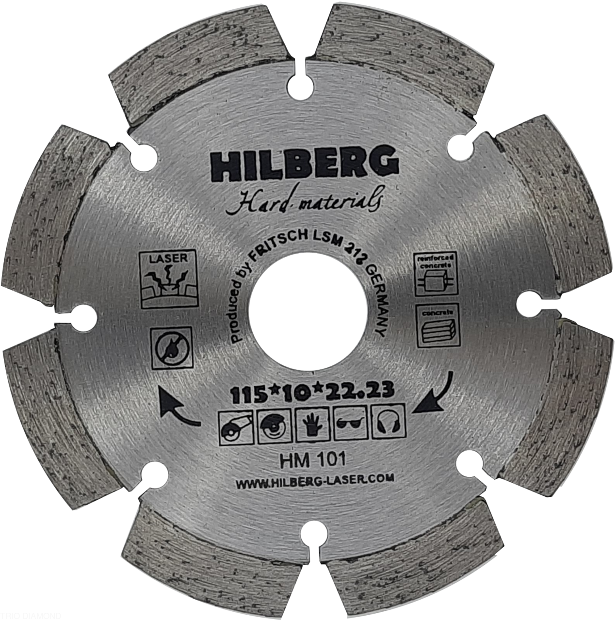 Алмазный диск Hilberg Hard Materials Laser 115 мм