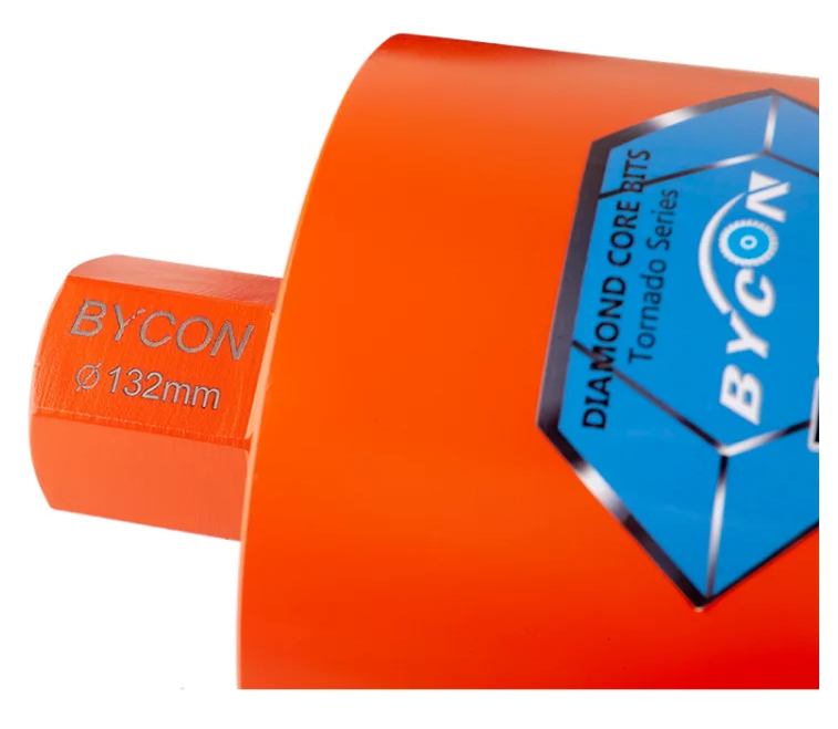 Алмазная коронка BYCON SHARK TORNADO d 132 L 450