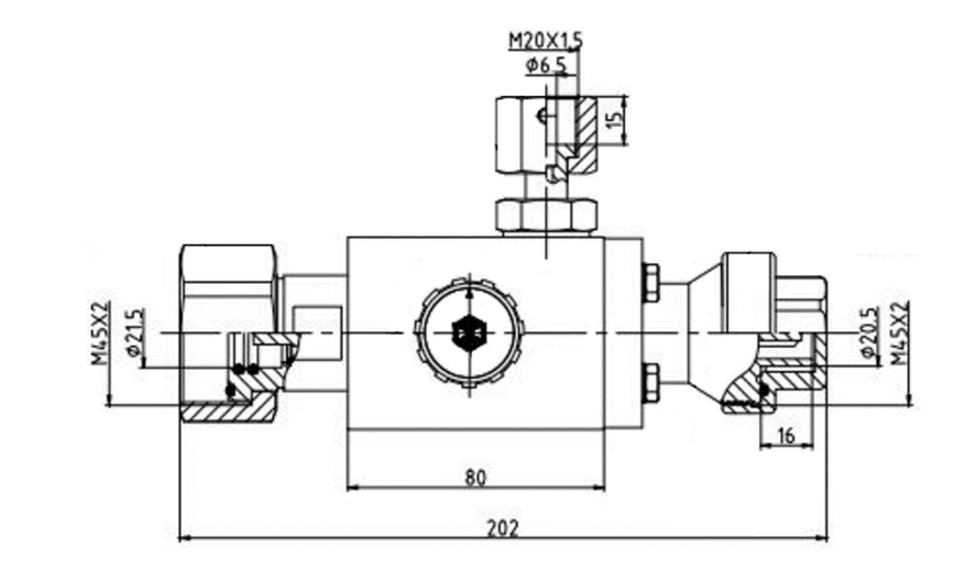 Переходник измерительный Ferroma ПИ-20-001