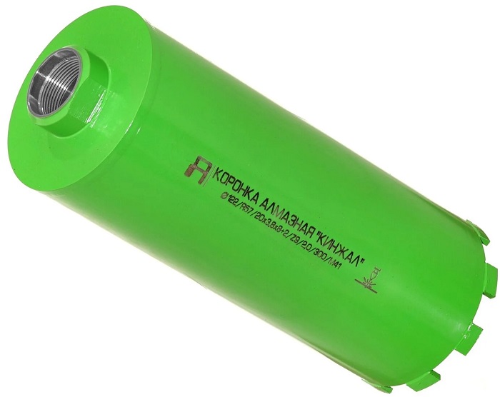 Алмазная коронка Alaton Кинжал D 122 L 300