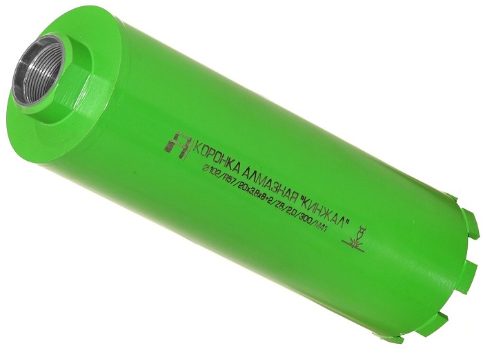 Алмазная коронка Alaton Кинжал D 102 L 300