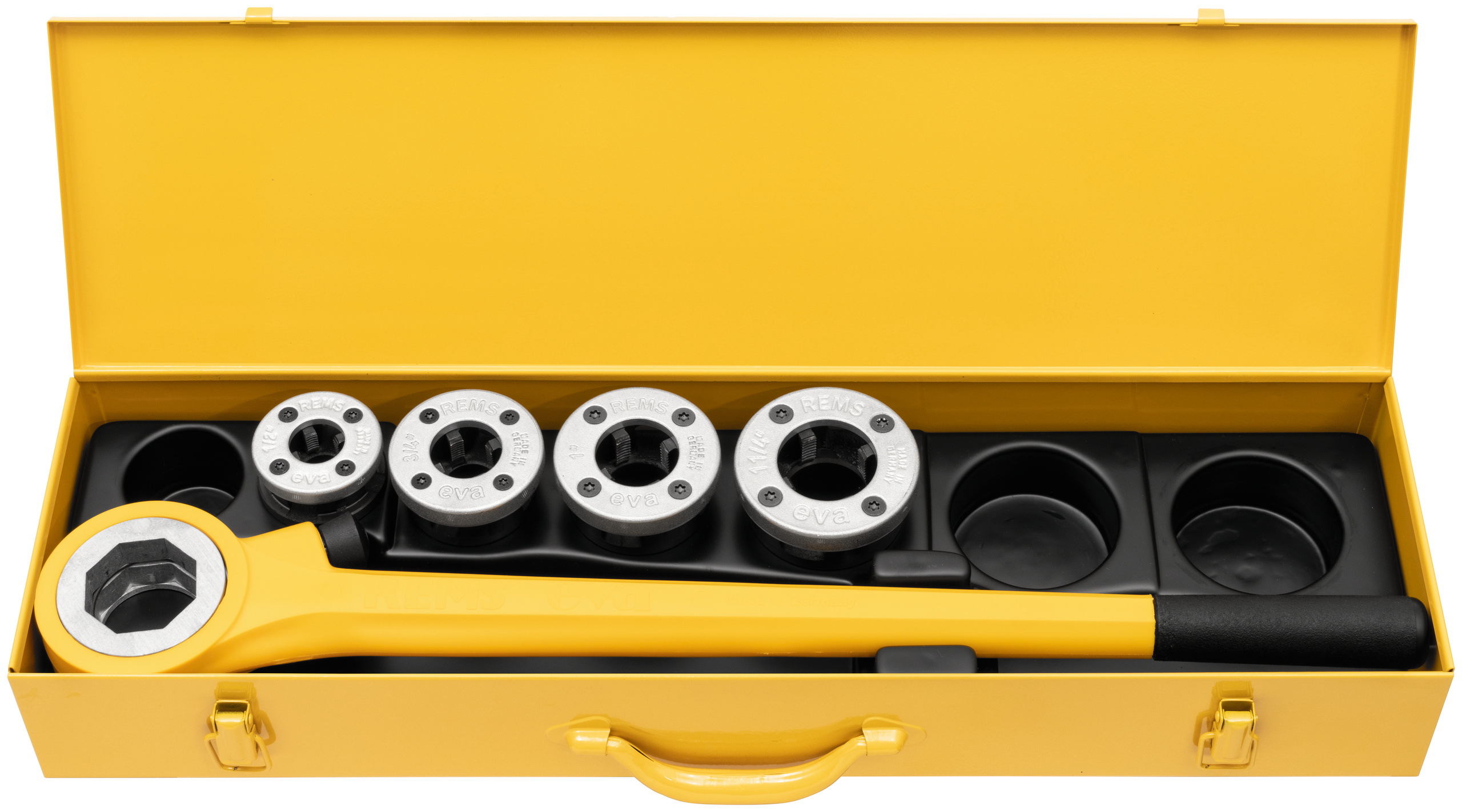Резьбонарезной клупп Rems Eva Set R ½ -¾ -1-1¼", артикул 