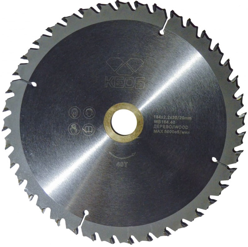 Пильный диск по дереву KEOS 184x30/20 z40