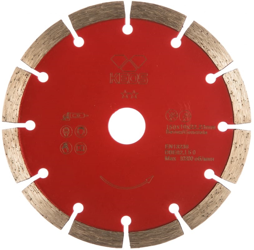 Алмазный диск KEOS ECO сегментный (бетон) 150 мм