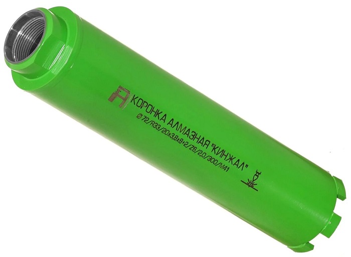 Алмазная коронка Alaton Кинжал D 72 L 300