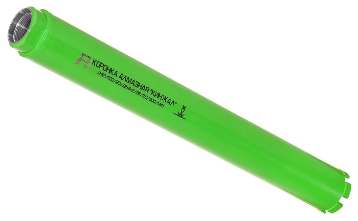 Алмазная коронка Alaton Кинжал D 62 L 500