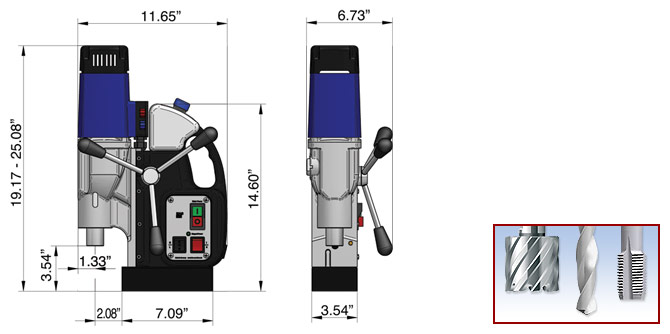 Магнитный сверлильный станок BDS MAB-525