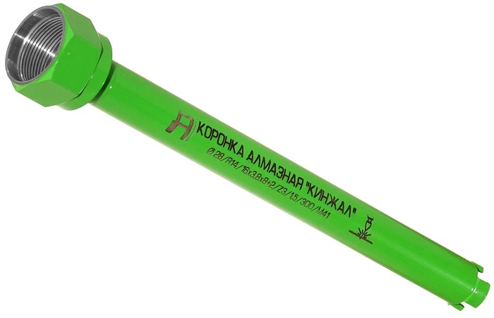 Алмазная коронка Alaton Кинжал D 28 L 300