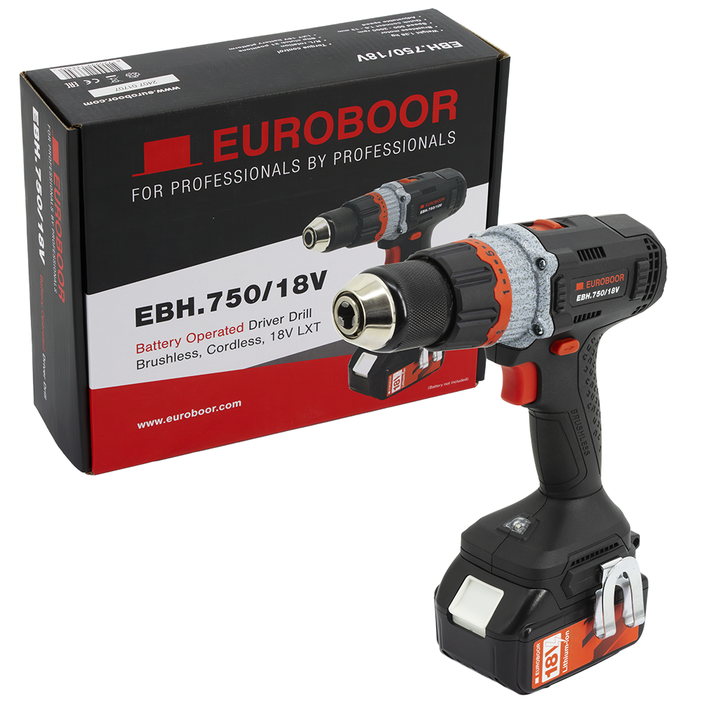 Аккумуляторная дрель Euroboor EBH.750/18V, артикул 