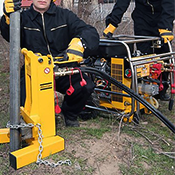 Гидравлическое оборудования для извлечения столбов