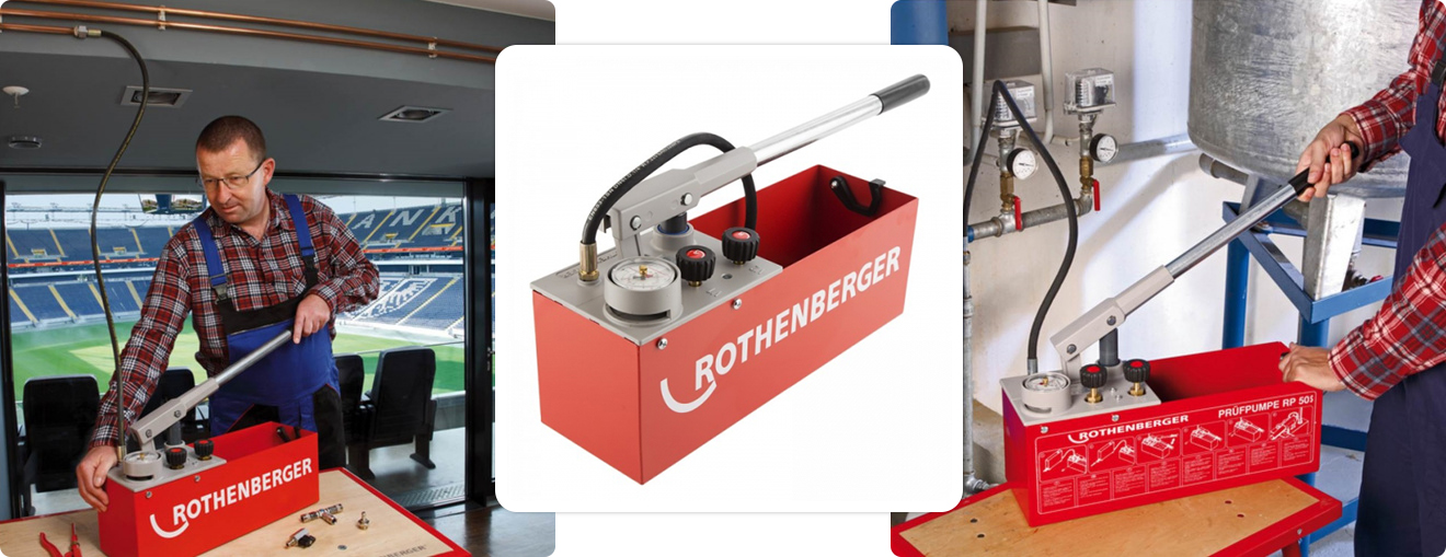 опрессовочный насос, опрессовщик систем отопления