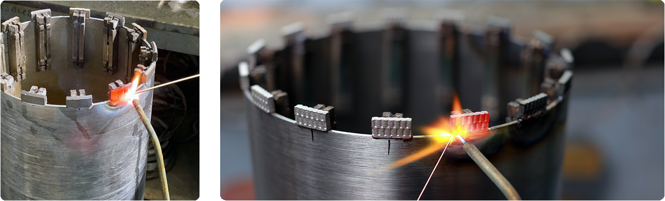 Восстановление алмазных коронок