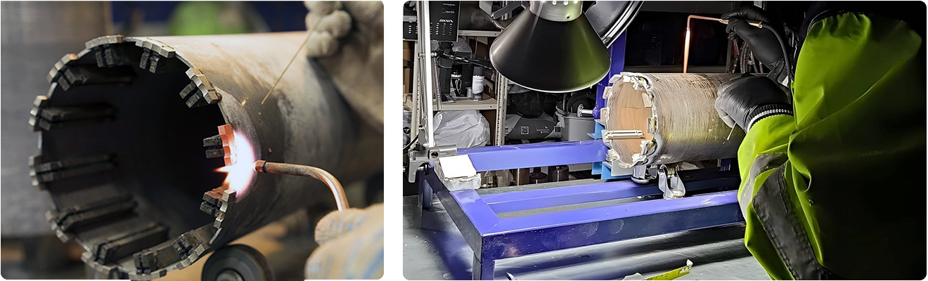 Восстановление алмазных коронок