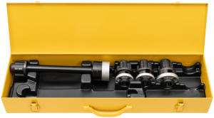 Комплект резьбонарезных головок с удлинителем Rems Eva S Set R ⅜ -½ -¾"