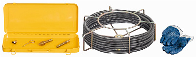 Набор спиралей и инструментов для прочистки труб Rems 16