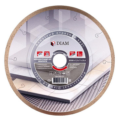 Алмазный диск Diam Керамогранит-ST Extra Line 200 мм
