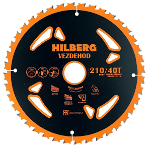 Пильный диск Hilberg Vezdehod 210 мм (30/40T)