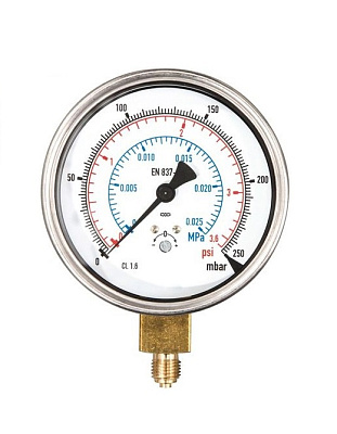 Манометр с точной шкалой Rems/250