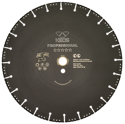 Алмазный диск KEOS универсальный 350 мм