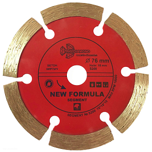 Алмазный диск Trio Diamond New Formula Segment для мини УШМ 76 мм