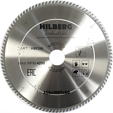 Пильный диск Hilberg Industrial Дерево 350 мм (100T50)