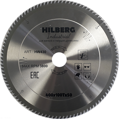 Пильный диск Hilberg Industrial Дерево 400 мм (100T)