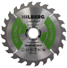 Пильный диск Hilberg Industrial Дерево 200 мм (32/30/24T)