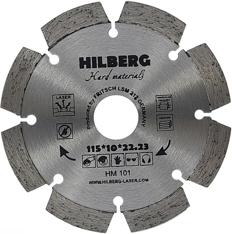 Алмазный диск Hilberg Hard Materials Laser 115 мм