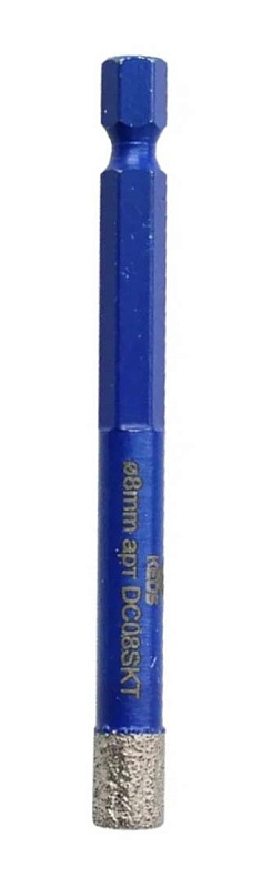 Алмазные коронки по керамограниту KEOS PRO 1/4" HEX с воском