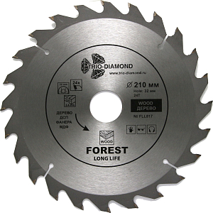 Пильный диск Trio Diamond Forest Long Life 210 мм (24T)