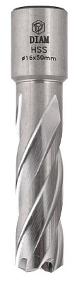 Корончатое сверло DIAM HSS ExtraLine D16 L50