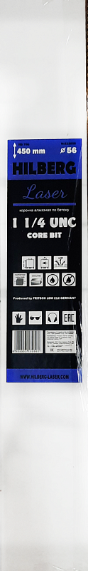 Алмазная коронка Hilberg Laser 56 мм