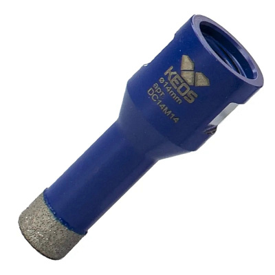 Алмазная коронка по керамограниту KEOS PRO 14 мм M14