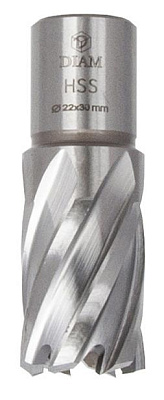 Корончатое сверло DIAM HSS ExtraLine D22 L30