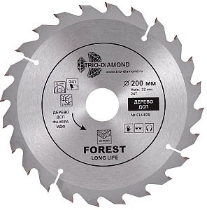 Пильный диск Trio Diamond Forest Long Life 200 мм (24T)