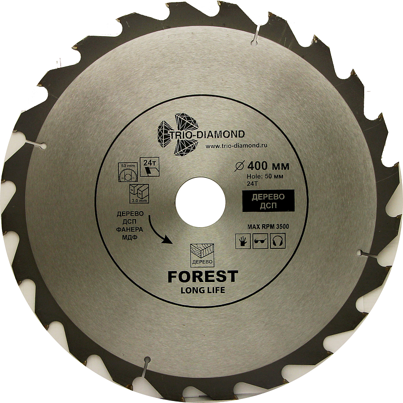 Пильный диск Trio Diamond Forest Long Life 400 мм (24T)