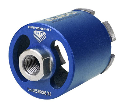 Алмазная коронка для подрозетников Адель Diamond Hit (DH-DE525) Ø68 мм (с пылеудалением)