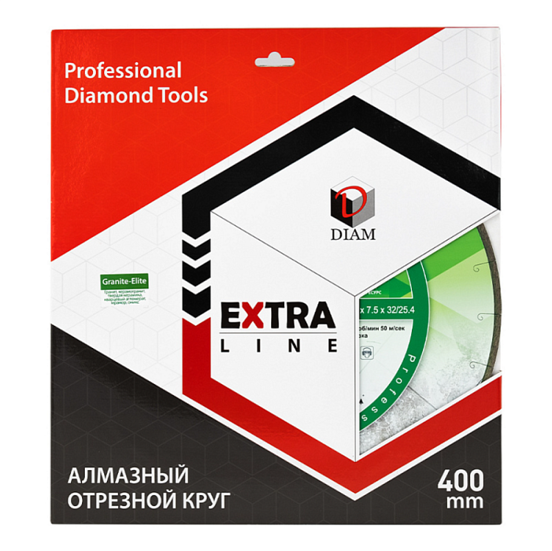 Алмазный диск Diam Granite-Elite ExtraLine 400 (60/25,4/7,5) мм