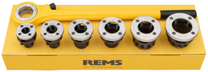 Резьбонарезной клупп Rems Eva Set R ½ - ¾ - 1 - 1 ¼ - 1 ½ - 2", артикул 