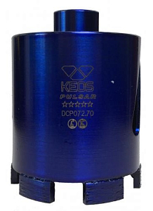 Алмазная коронка по бетону KEOS PULSAR М16 72/70 мм
