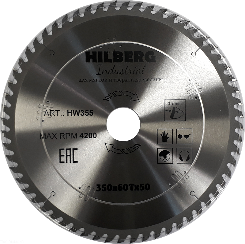 Пильный диск Hilberg Industrial Дерево 400 мм (36T)