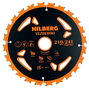 Пильный диск Hilberg Vezdehod 210 мм (30/24T)