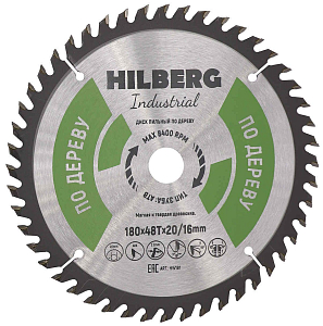 Пильный диск Hilberg Industrial Дерево 180 мм (20/16/48T)
