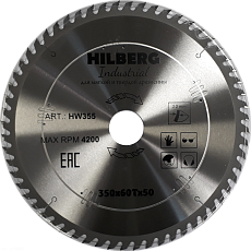 Пильный диск Hilberg Industrial Дерево 350 мм (60T50)