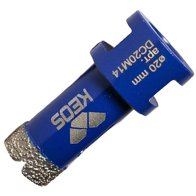 Алмазная коронка по керамограниту KEOS PRO 20 мм M14