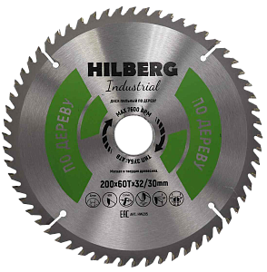 Пильный диск Hilberg Industrial Дерево 200 мм (32/30/60T)